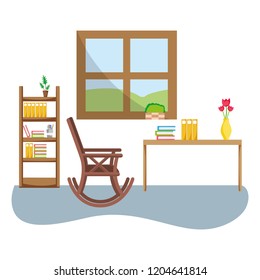 elderly household cartoon