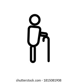 Elderly icon. Design template vector