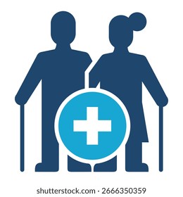 Elemento De Icono De Ancianos Para El Diseño
