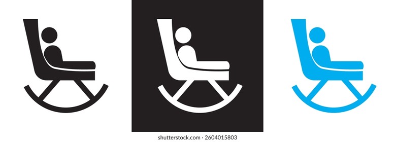 Elderly icon set collection. Vector illustration. isolated on white and black background. EPS 10