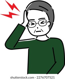 Ancianos con dolor de cabeza