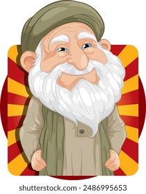 Elderly man with a warm smile