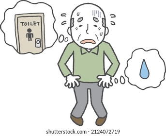 1,191 Old man peeing Images, Stock Photos & Vectors | Shutterstock