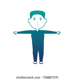 elderly man working out icon over white background vector illustration