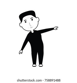 elderly man working out icon over white background vector illustration