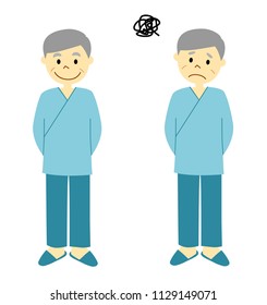 Elderly patients. man