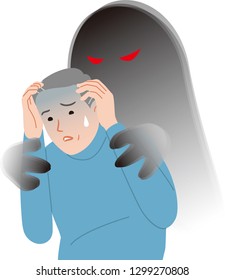 Elderly people with anxiety symptoms