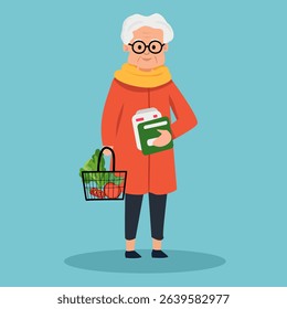 Elderly people holding documents, concept of elderly insurance, old age savings, elderly insurance,	
