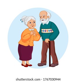 Elderly people studying computer. Online communication, senior couple with tablet, learning to use PC together.