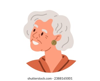 Elderly people vector illustration. Icons symbolize influential elderly figures who have made impact on society Portrait paintings capture essence elderly persons character and wisdom A profile offers