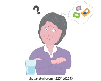 Personas de edad avanzada que no recuerdan si han tomado medicamentos.