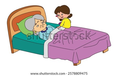 Elderly a smile elderly vectors and illustrations
