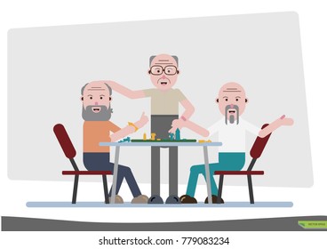 Elderly society and his way of life meet the doctor in a wheelchair.