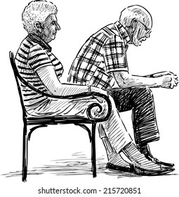 elderly spouse resting