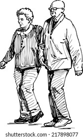 elderly spouses