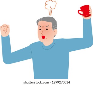 Elderly with symptoms of violence