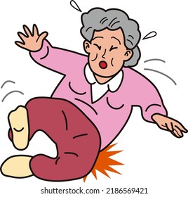 662 Elderly Fall Cartoon Images, Stock Photos & Vectors | Shutterstock