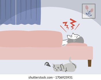 elderly woman who is snoring loudly