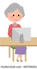 Elderly women,PC