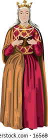 Eleanor Of Aquitaine - Queen Consort Of France And England In The Middle Ages Vector