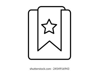 e-learning badge icon. icon related to education and online education. suitable for web site, app, user interfaces, printable etc. line icon style. simple vector design editable