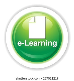 e-learning button