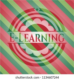 E-Learning christmas badge.