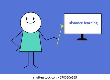 E-learning concept design lesson teacher