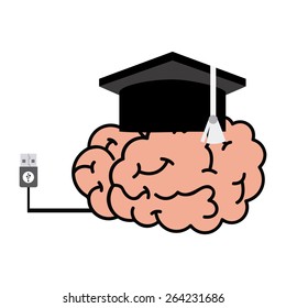 e-learning concept design, vector illustration eps10 graphic 