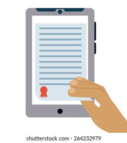 e-learning concept design, vector illustration eps10 graphic 