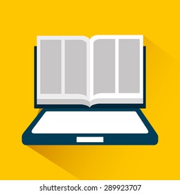 e-learning concept design, vector illustration eps10 graphic 