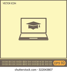 e-learning concept design, vector illustration