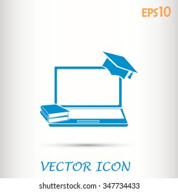 e-learning concept design, vector illustration
