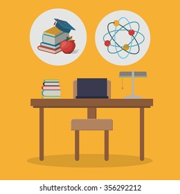 e-learning concept design, vector illustration eps10 graphic 