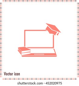 e-learning concept design, vector illustration