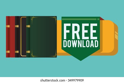 elearning concept with ebook icons  design, vector illustration 10 eps graphic.