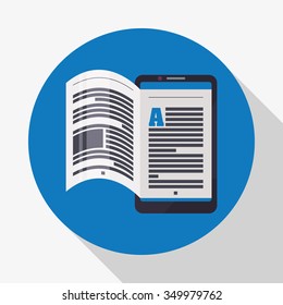 elearning concept with education icons  design, vector illustration 10 eps graphic.