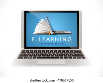 E-learning concept - internet network as knowledge base 