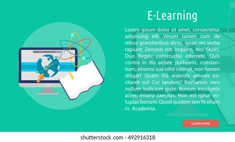 E-Learning Conceptual Banner