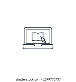 eLearning creative icon. From e-Learning icons collection. Isolated eLearning sign on white background