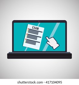 E-learning design. education icon. online concept, vector illustration