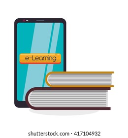E-learning design. education icon. online concept, vector illustration