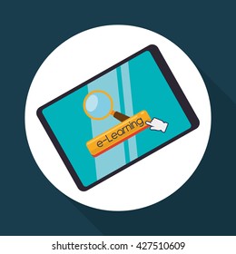 E-learning design. education icon. online concept