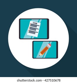 E-learning design. education icon. online concept