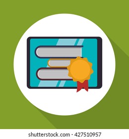 E-learning design. education icon. online concept