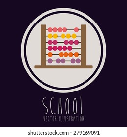 e-learning design over purple background, vector illustration