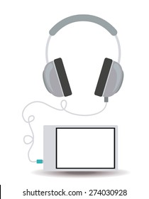 e-learning design over white background, vector illustration