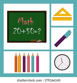 e-learning design over white background, vector illustration