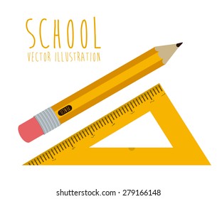 e-learning design over white background, vector illustration