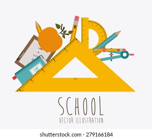 e-learning design over white background, vector illustration